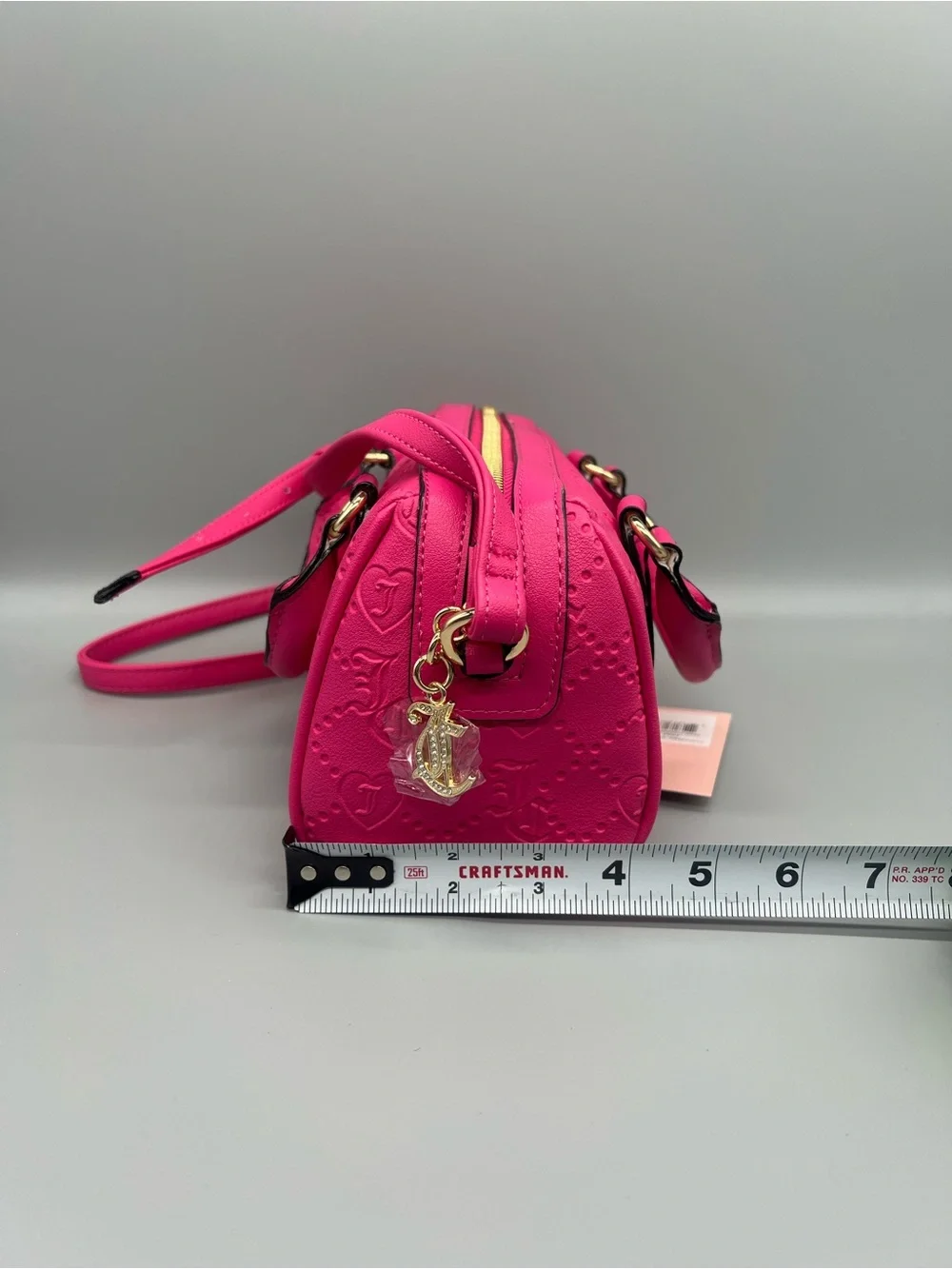 Juicy couture semi charmed satchel crossbody purse
